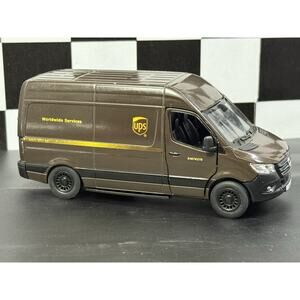 5" UPS Mercedes Benz Sprinter Diecast Model Toy Car Delivery Van 1:48 Kinsmart
